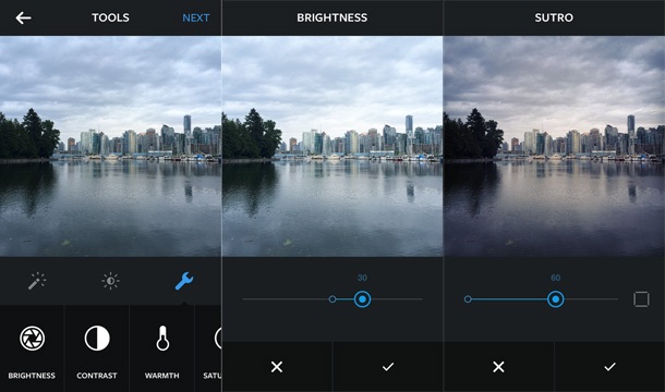 Instagram добави много инструменти за редактиране на снимки
