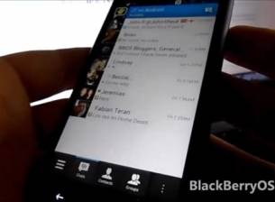 Демонстрация на BlackBerry Messenger за Android