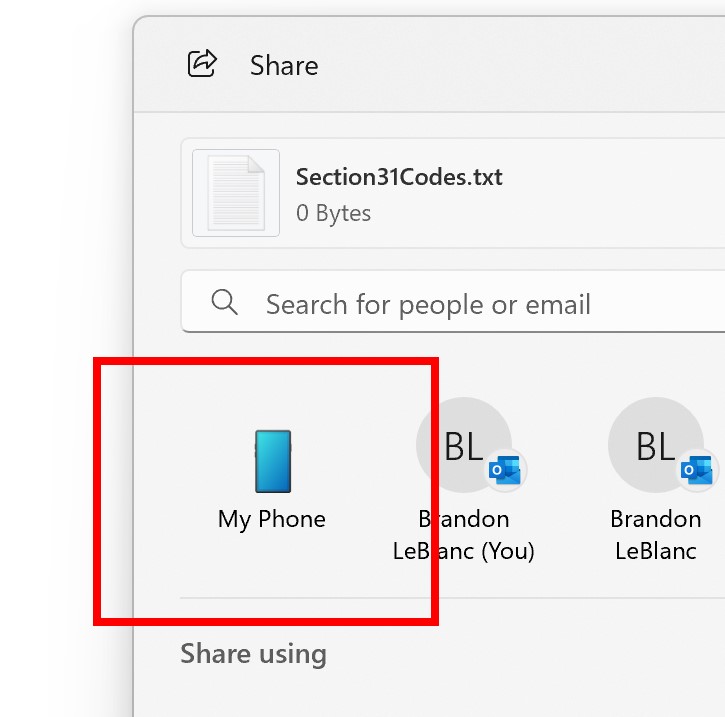 Microsoft улеснява изпращането на файлове от Windows към смартфони с Android