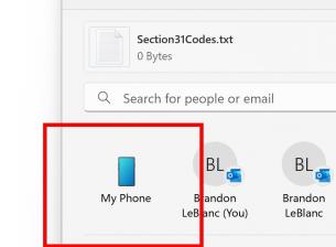 Microsoft улеснява изпращането на файлове от Windows към смартфони с Android