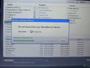 Демо на музикалния магазин в таблета BlackBerry PlayBook