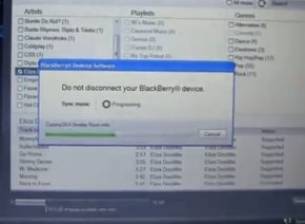Демо на музикалния магазин в таблета BlackBerry PlayBook