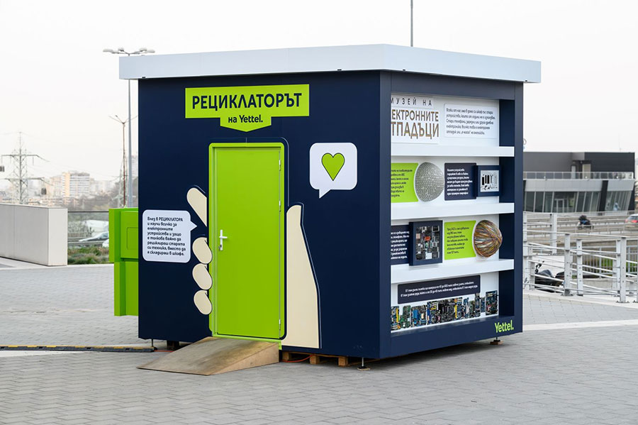 „РЕЦИКЛАТОРЪТ на Yettel” събра над 600 кг електронни отпадъци