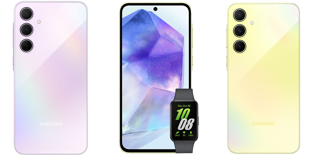 Vivacom предлага Samsung Galaxy А35 5G и A55 5G в комплект с фитнес гривна Galaxy Fit3