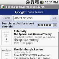 Търсенето на книги на Google вече е достъпно и от мобилни телефони