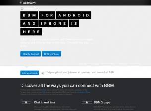 Страницата за BBM за iPhone и Android се появи за кратко в интернет