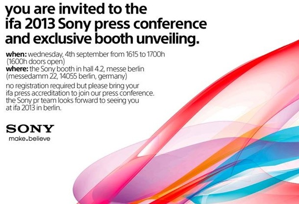 Sony подготвя събитие на 4 септември, точно преди IFA