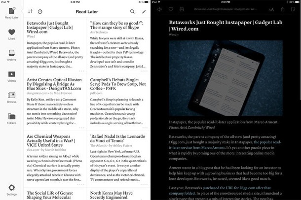 Приложението Instapaper за iOS е безплатно до 19 декември
