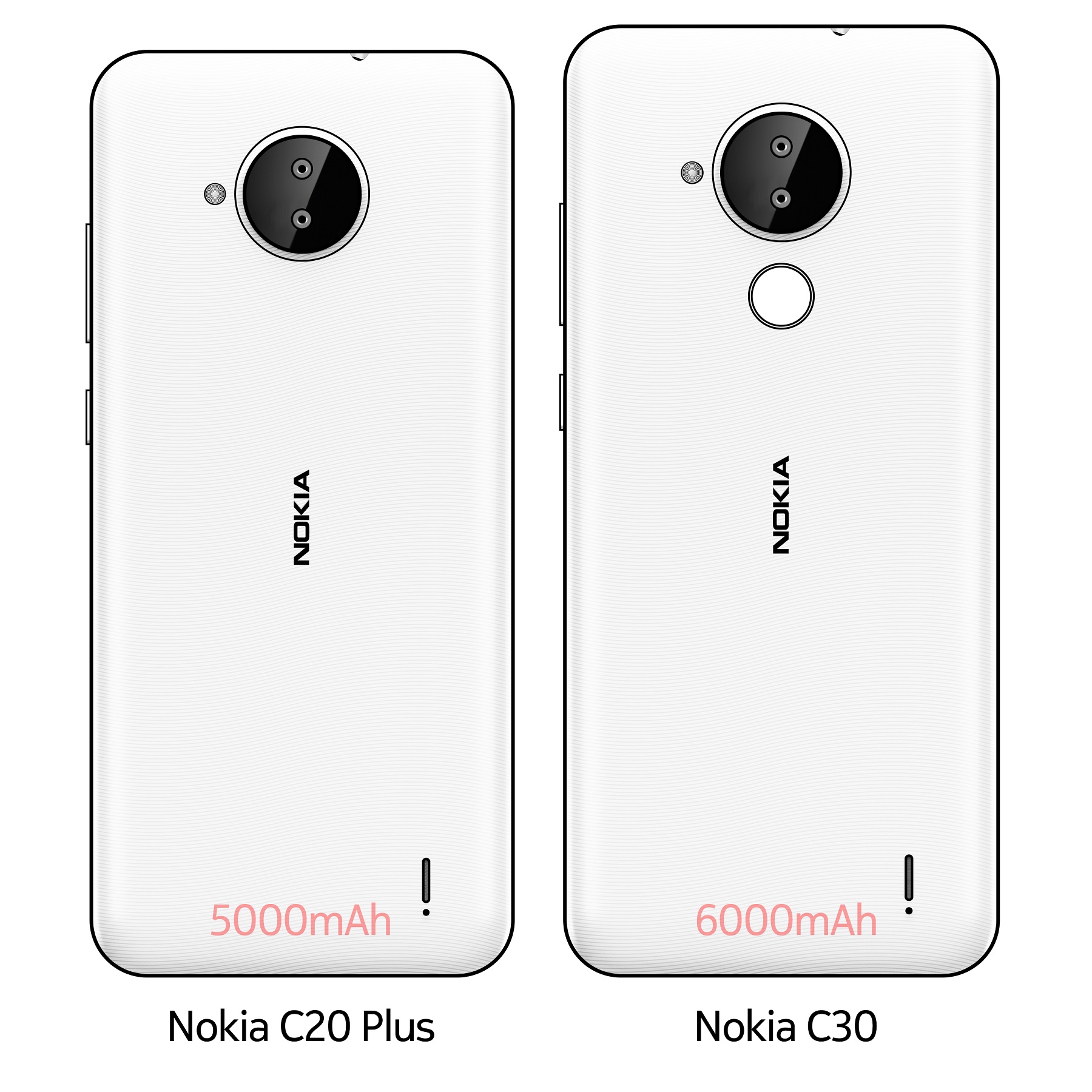 Nokia C20 Plus и C30 ще предложат батерии с висок капацитет
