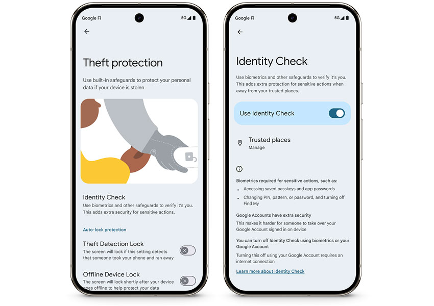 Google подобрява защитата на важните данни при кражба на устройства 