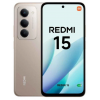 Xiaomi Redmi 15 4G в бежов цвят с голям 6.9-инчов дисплей и тройна задна камера.