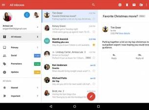 Gmail за Android получи унифицирана входяща кутия
