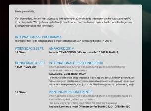 Покани на Samsung потвърждават премиерата на Galaxy Note 4 на 3 септември