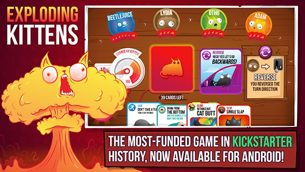 Exploding Kittens вече има версия за Android