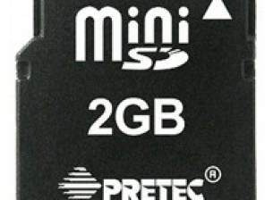 2GB miniSD карта и от Pretec