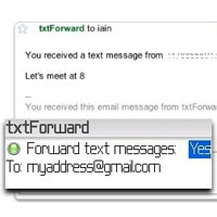 Приложение препраща SMS към електронна поща