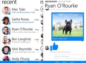 Новата версия на Facebook Messenger за Windows Phone използва по-малко данни