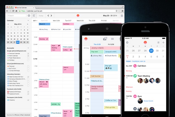 Microsoft купува популярното приложение за календар Sunrise