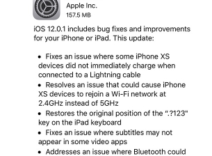 iOS 12.0.1 оправя проблемите със зареждането на iPhone Xs