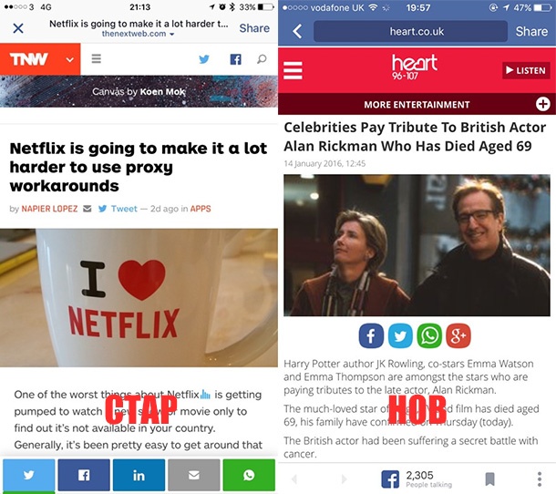 Facebook тества нов браузър за приложенията си