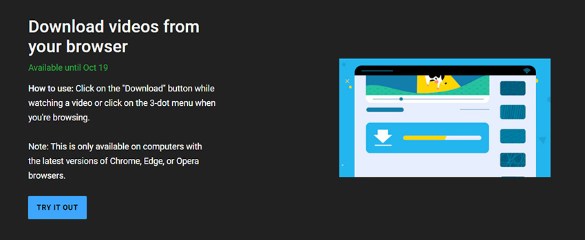 YouTube тества опция за изтегляне на клипове през сайта