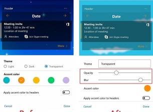 Microsoft Launcher добавя възможност за регулиране прозрачността на темите
