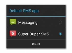 С Android 4.4 KitKat ще може да се избира друго приложение за SMS