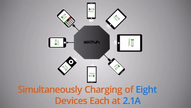 Зарядното Octofire може да захрани до 8 устройства