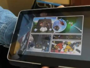 Демонстрация на Angry Birds Rio върху таблет