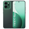 Oppo Reno 14 FS 5G в зелен цвят с тройна задна камера и модерен безрамков дизайн.
