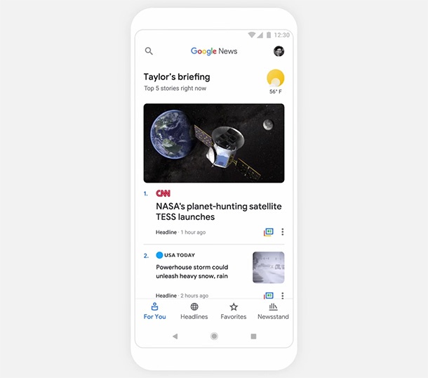 Google News има нов интерфейс и разчита на изкуствен интелект