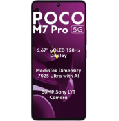 Xiaomi Poco M7 Pro 5G отпред – 6.67” gOLED 120Hz дисплей с MediaTek Dimensity 7025 Ultra