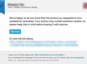 Twitter тества функция за изтегляне на архиви с публикации