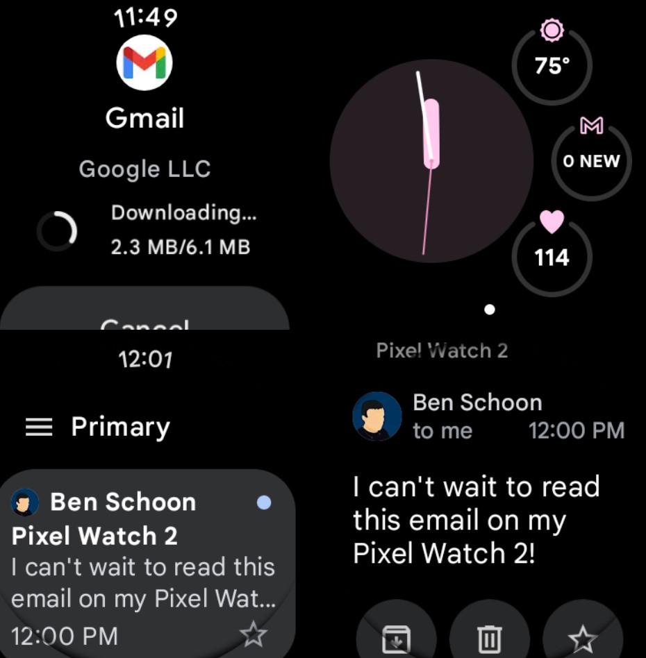 Google пусна версия на Gmail за Wear OS
