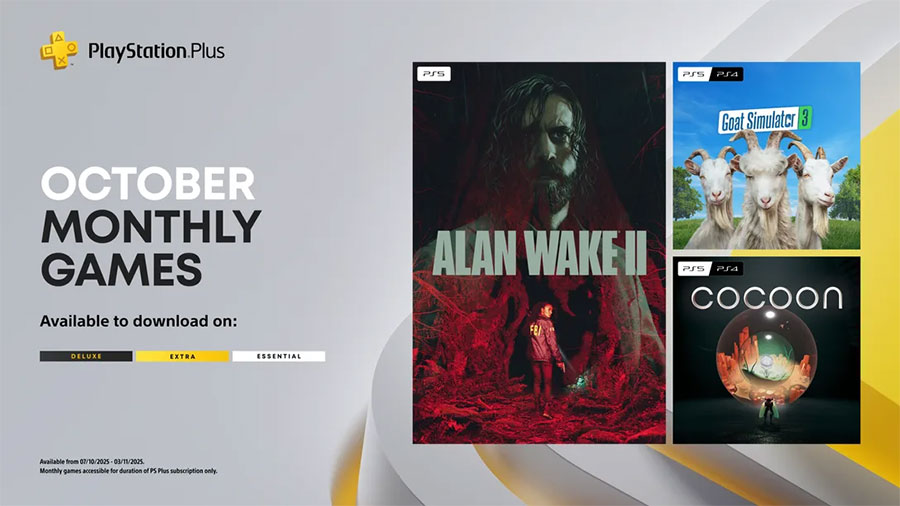 Alan Wake 2 блести сред игрите в PlayStation Plus за октомври
