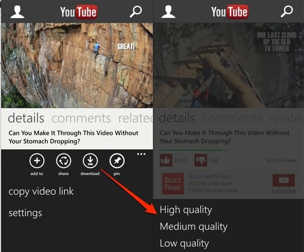 Microsoft обновява приложението на YouTube за Windows Phone