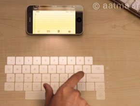 Концептуална разработка на холографска клавиатура за iPhone 5