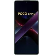 Poco X7 Pro – преден изглед – Голям AMOLED дисплей с централна селфи камера и тънки рамки.