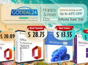 Лятна разпродажба на софтуер: Windows и Office на ТОП цени от Godeal24!