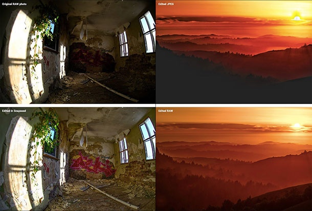 Snapseed за Android вече поддържа редактирането на RAW снимки