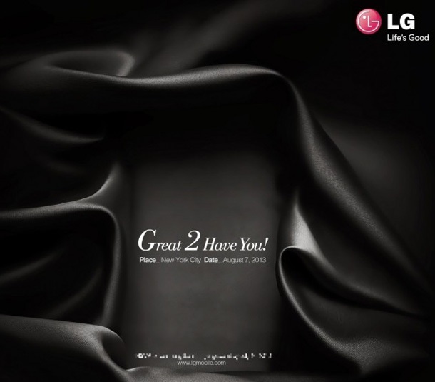 LG подсказва за представянето на G2 на 7 август