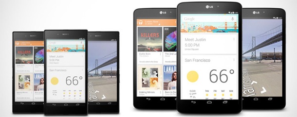 Google представи версии на Sony Xperia Z Ultra и LG G Pad 8.3 с чист Android