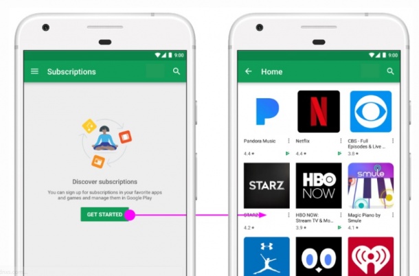 Google Play Store с ново по-удобно управление на абонаментите