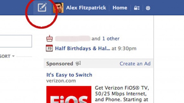 Facebook тества нов бутон за публикуване на статуси
