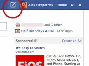 Facebook тества нов бутон за публикуване на статуси