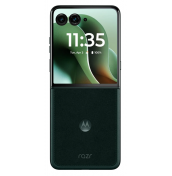Motorola Razr 60 Ultra в зелен цвят със сгъваем екран и двоен външен дисплей 