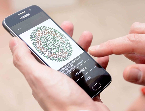 Приложение на Samsung помага за диагностициране на цветното зрение
