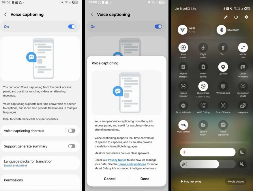 Нова функция на Samsung превежда речта от видео и разговори директно на екрана