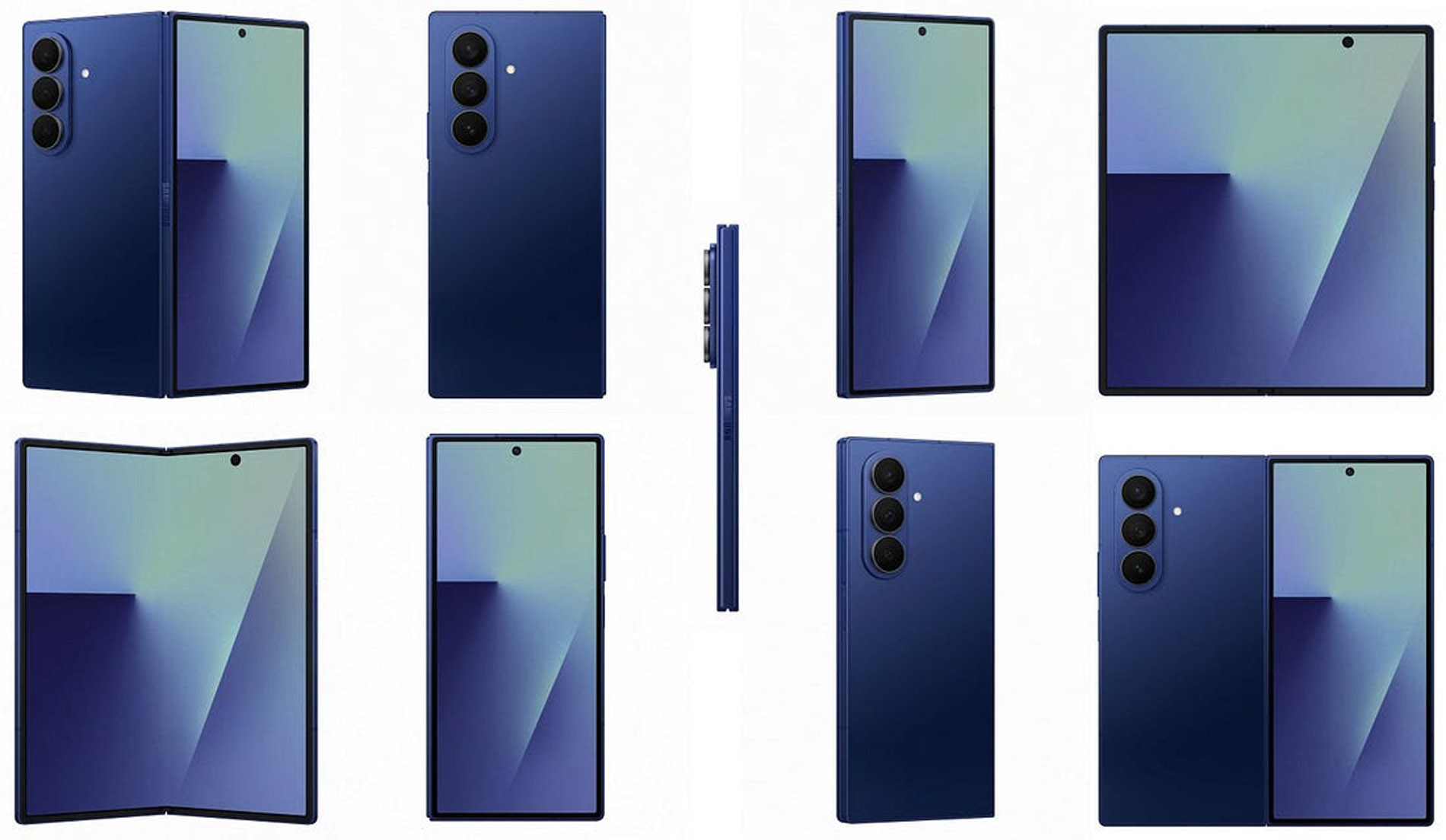 Висококачествени изображения показват Galaxy Z Fold7