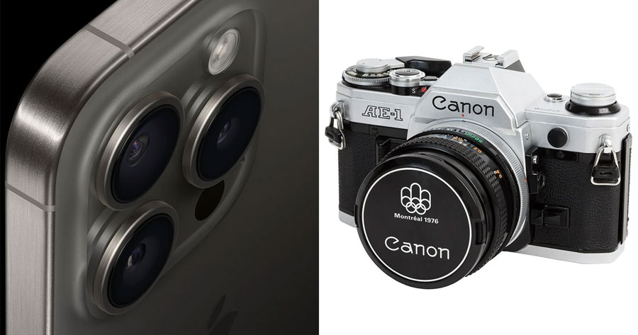 Звукът от камерата на iPhone е зает от легендарен фотоапарат на Canon 